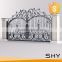 Wrought iron metal top arch gate