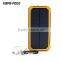 12000mAh solar mobile battery hook power charger for travel