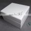 Fancy white wooden gift box for watch with PU leather,velvet inside