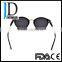 Customized high quality round Acetate Mixed Metal Polarized mirror sunglasses for men