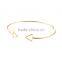 Hotselling arrow design stainless steel expandable bangle adjustable bangle