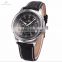 Mens Elegant Leather Strap Genuine KS Automatic Analog Mechanical Watch