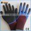 BSSAFETY Good breathable foam crinkle latex coated working gloves