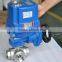 explosion proof ss304 3way ball valve with electric actuator