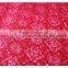 High Quality Spandex hot red french lace fabric for underwear