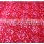 High Quality Spandex hot red french lace fabric for underwear