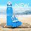 BPA free flexible collapsible silicone water bottle with PP cover