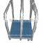 panel cart with solid deck covering with carpet and uprights