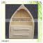 handmade natural color paulownia wooden boat storage box