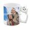 Full Color Zakka Milk Cup Ceramic Heat Press DIY Fashion Football Mug