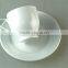wholesale white 200ml ceramic porcelain coffee cup and saucer
