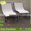 Outdoor use aluminum Texti fabric lounge chairs table set