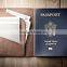 money pouch cow hide fancy passport holder men's wallet
