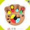 Wholesale interactive wooden puppy toy for dogs cats funny pets IQ training wooden puppy toy W06F039