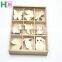 2016 art craft new design Christmas Present wooden stamps snow wood animal piece