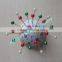 Assorted colors round ball pear head florist pin,wheel packing