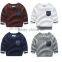 Hot fashion cotton private label crew neck korean sweater knitting pattern
