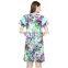 New fashion all over print maternity dress green maternity dresses for office