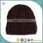 Ladies Wool Yarn Winter Beanies Knitted Custom Beanie Hat