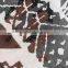 2017 Best Polyester & Cotton Women Long Cardigan mid-long style printed abstract pattern white and black