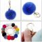 rabbit fur ball bag charm wholesale fur pom pom