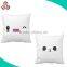 funny face printing pillow square shaped backpack pillow