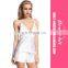 Women Sexy 2 Piece Short Lace Satin Cami Pajamas Sets Sleepwear