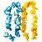 Wholesle plastic artificial hawaiian decor,hawaiian flower leis