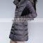 2015 New Women's Fur Collar long women's winter Silver grey down coat