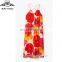 flower printed spaghetti strap floral dress