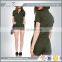 Europe America style casual army green color wear women smart casual wear