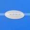 cheap blank oval silver metal plate