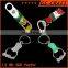 Customized nickle plated high quality guitar shaped bottle opener