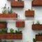 corten steel metal square flowerpot planter garden planting