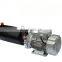 hydraulic power pack with 12 volt DC motor on tipping tralier