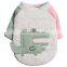 Pet dog Cat assorted colors cloth puppy 3D crocodile hoodie casual wear apparel
