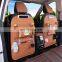 100%felt + leather car seat back organizer