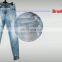 DiZNEW wholesale form china factory Washed blue denim jeans shirt ladies