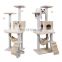 HQP-WJ003 Kitty Climbing Frame Toy Scratching Posts Nest Cat Tree Tower Condo with Hammock