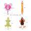 Wholesale cute functional dog four feeder plush toys set