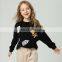 wholesale hot sale children knitted cartoon girls' sweaters