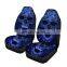 Blue Skull Car Seat Cover Front Rear Seat Covers Protector Interior Universal Cushion Cover for Toyota VW BMW Ford Mazda Hyundai