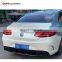 C217 diffuser with exhaust tips fit S-class C217 sport to S63 style diffuser with pipes
