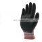 Wholesale promotional protection customized polyester shell latex foam palm coating working gloves