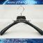 CY-669 High Material Custom Logo Plastic Hanger Black Plastic Hanger for Men Suits. Supplier's Choice
