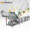 Low Consumption High Efficiency Vegetable Bubble Washing Line Vegetable Fruit Washing Machine