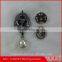 pearl and clear daimond gunmetal flower shaped brooch