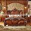 antique luxury solid wood royal master bed room furniture bedroom set