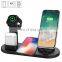 Wireless Charger 4 in 1 Wireless Charging Dock Compatible Charging Station Qi Fast Wireless Charging stand