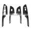 Factory Fit Armrest Window Lock Switch Lift Cover Carbon Fiber For Honda Civic 2016-2018